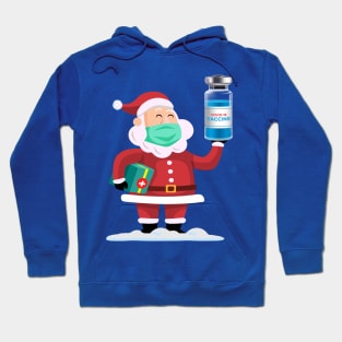 Shanta Claus with COVID 19 VACCINE Hoodie